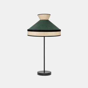 candeeiro de mesa metálico cor verde série fabrizio 30cm