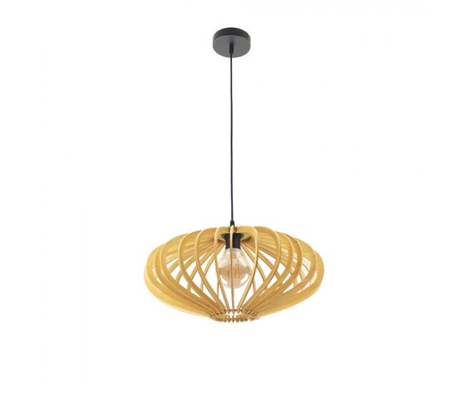 Colgante madera color beige serie sapelli 45cm