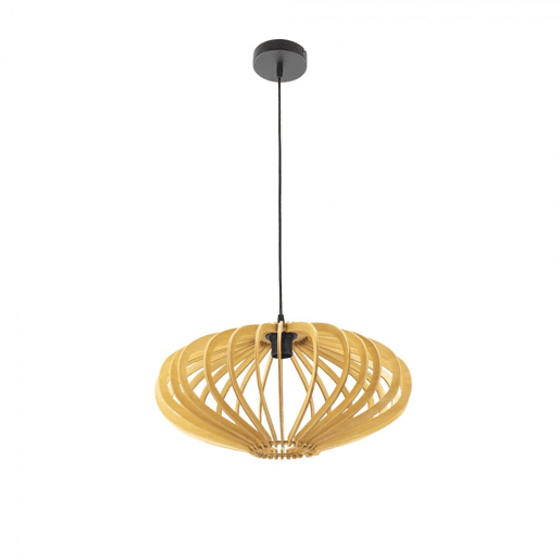 pendente de madeira bege série sapelli 45cm