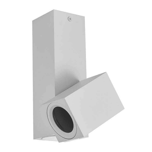 projector de alumínio branco série nerja 12,4cm
