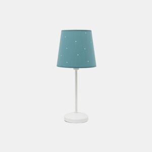 candeeiro de mesa cor azul série metal consciência 20cm
