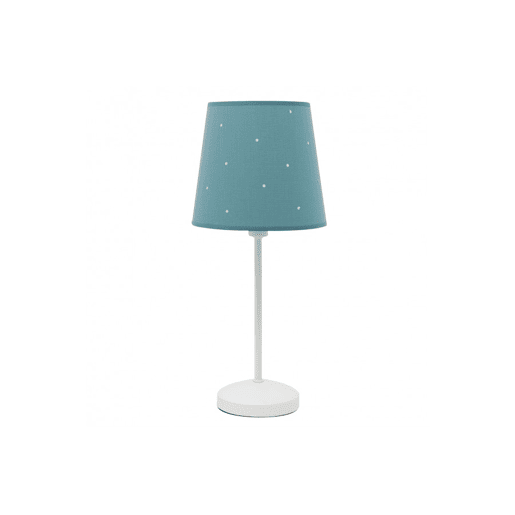 candeeiro de mesa cor azul série metal consciência 20cm