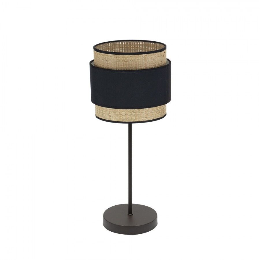 Lampara sobremesa metal color negro serie kandy 18cm