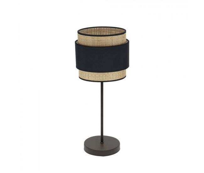 Lampara sobremesa metal color negro serie kandy 18cm