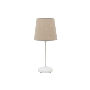 candeeiro de mesa em metal cor branca série consciência 20cm