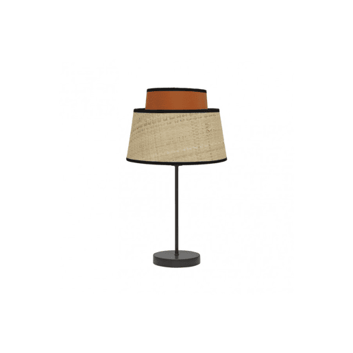 candeeiro de mesa de metal cor preta série jia 20cm