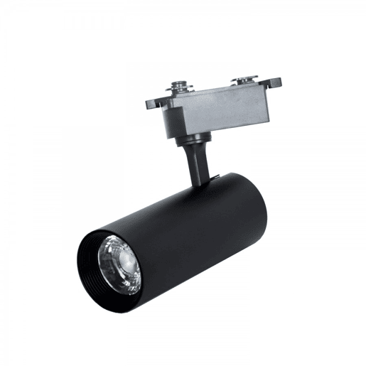 projectores de alumínio para carris black color line pro series x2 7,4cm