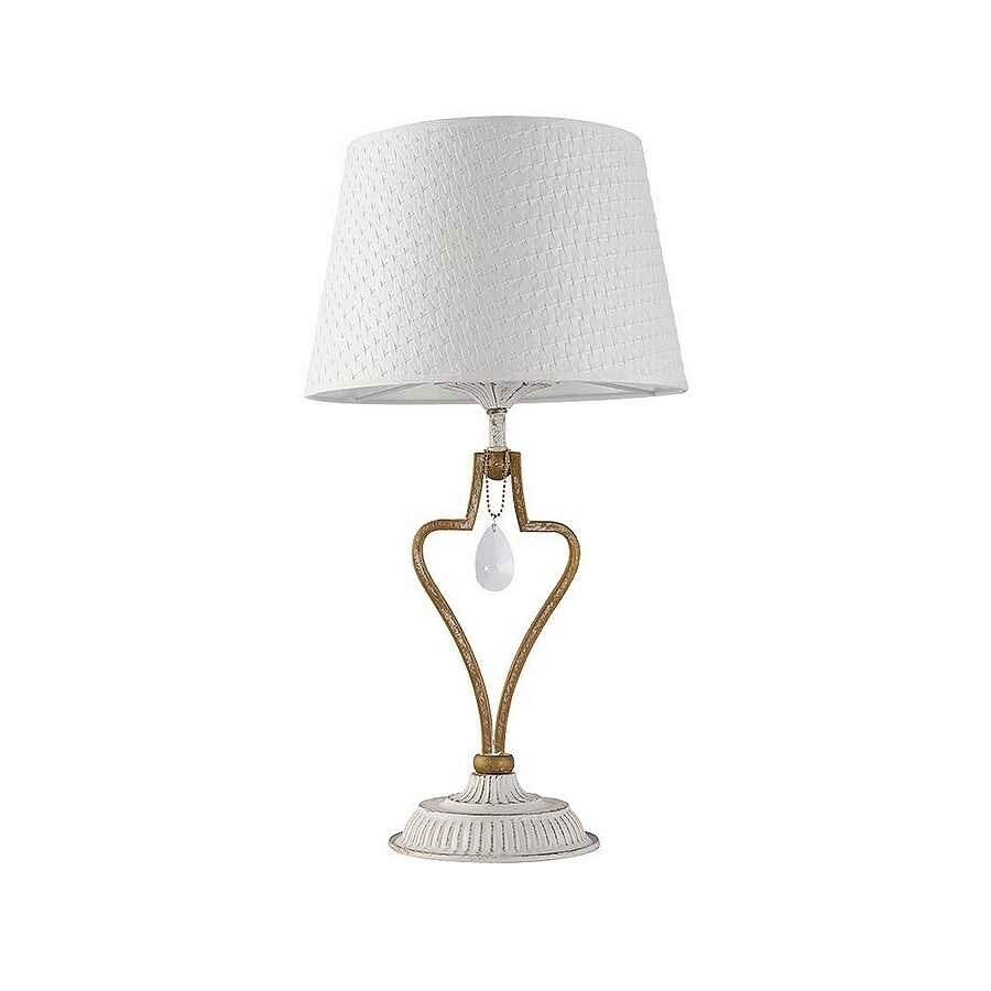 Lampara sobremesa metal color blanco serie crasas 27cm