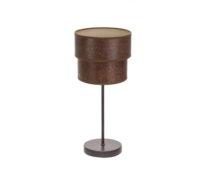 Lampara sobremesa metal color marron serie smile 18cm
