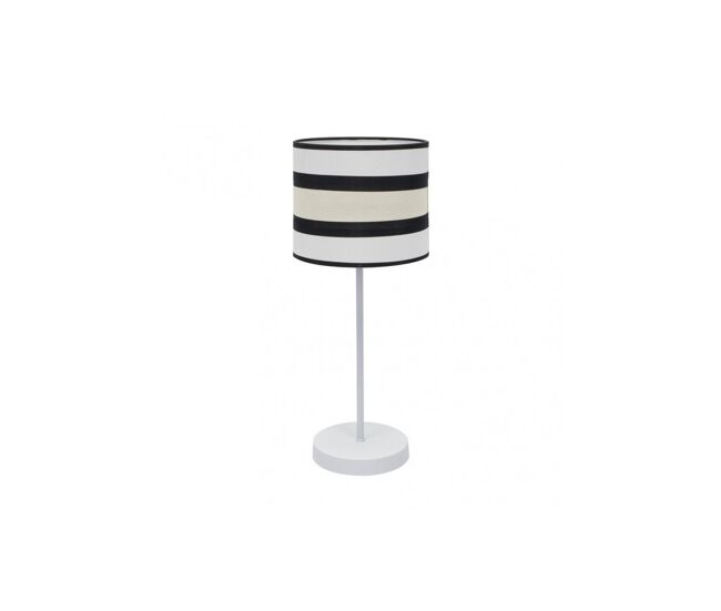 Lampara sobremesa metal color blanco serie karla 17cm