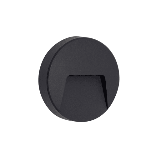 candeeiro de parede para exterior em metal cinzento série levira 12cm