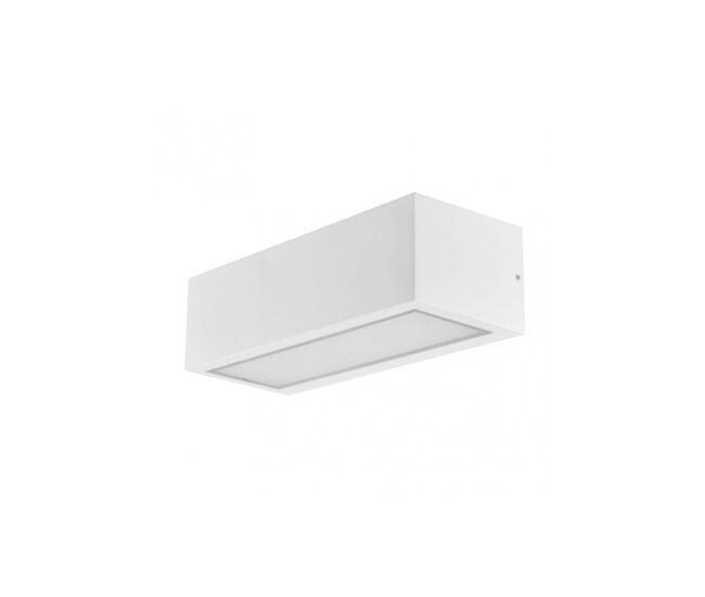 Aplique de exterior aluminio color blanco serie conga 26cm