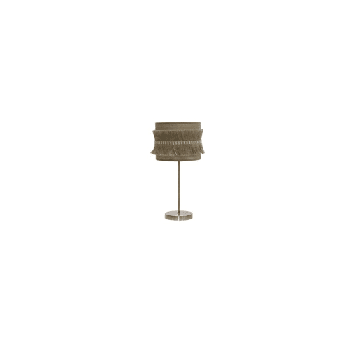 candeeiro de mesa em metal dourado série kala 17cm