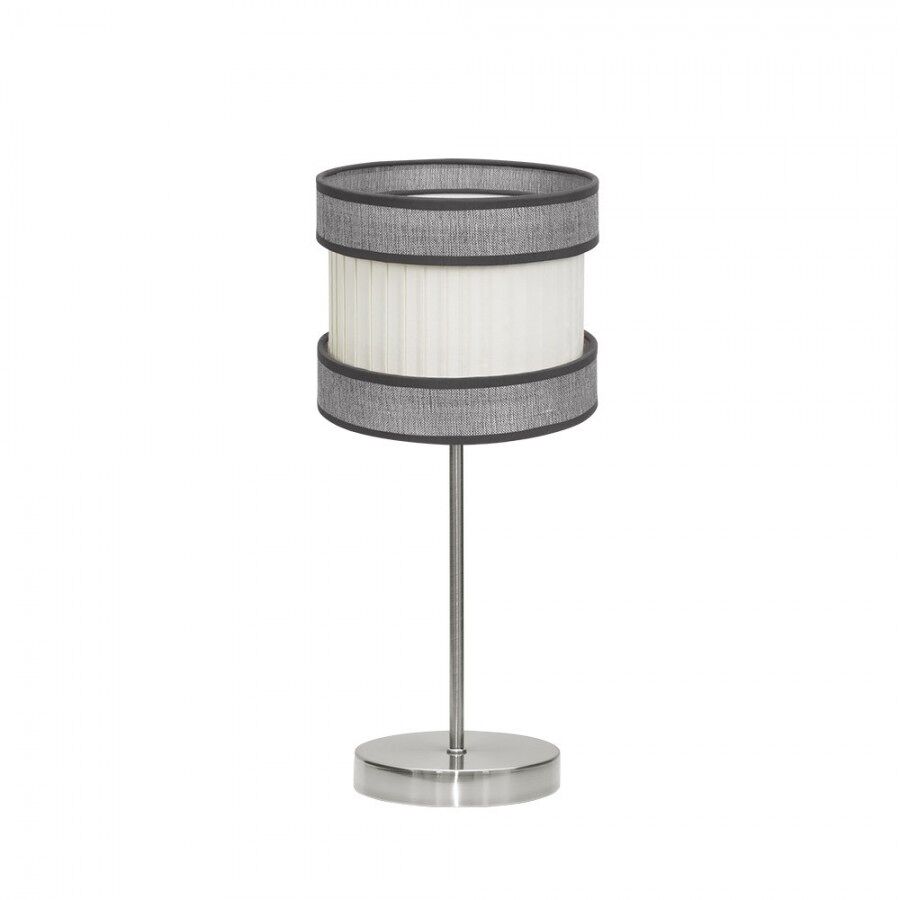 Lampara sobremesa metal color niquel serie home 18cm