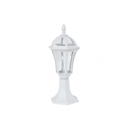 candeeiro de parede de policarbonato para jardim cor branca série comino 17,6cm
