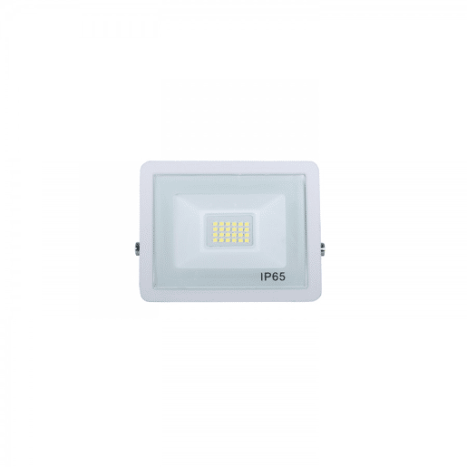 Projector de exterior em alumínio branco da série tumut com 12,7 cm