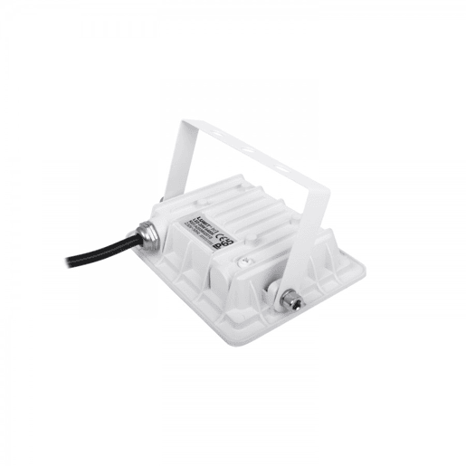 Projector de exterior em alumínio branco da série tumut com 12,7 cm