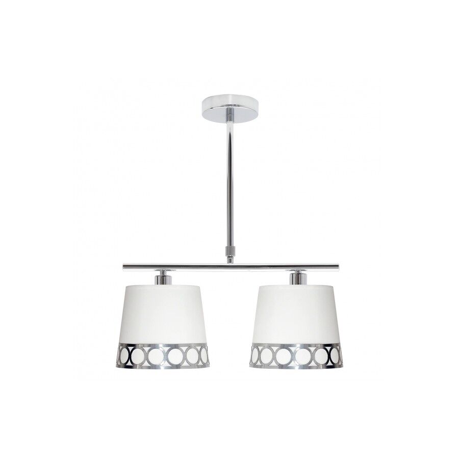 Lampara de techo metal color blanco serie dalia 40cm