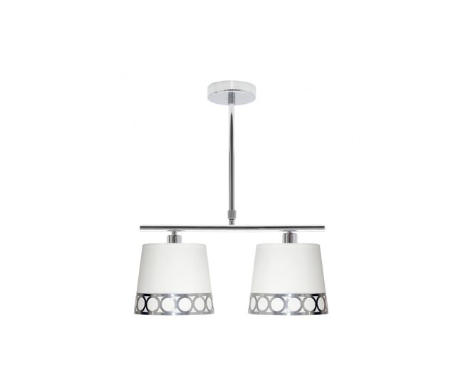 Lampara de techo metal color blanco serie dalia 40cm