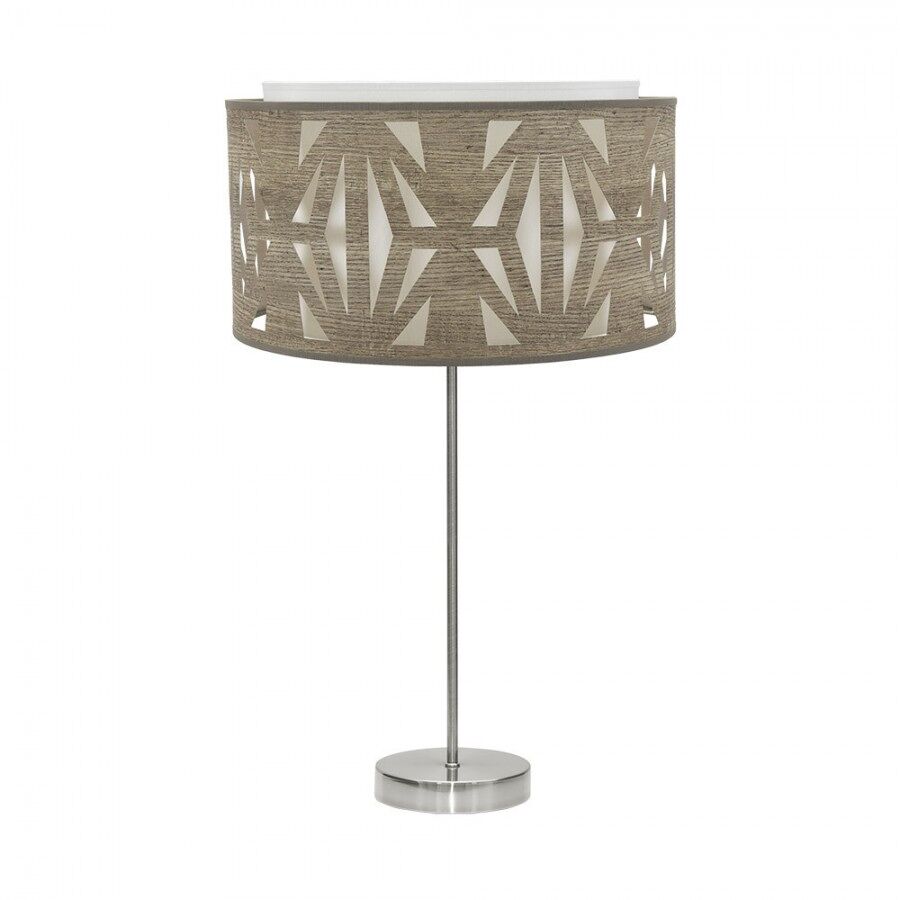 Lampara sobremesa metal color niquel serie katerina 30cm
