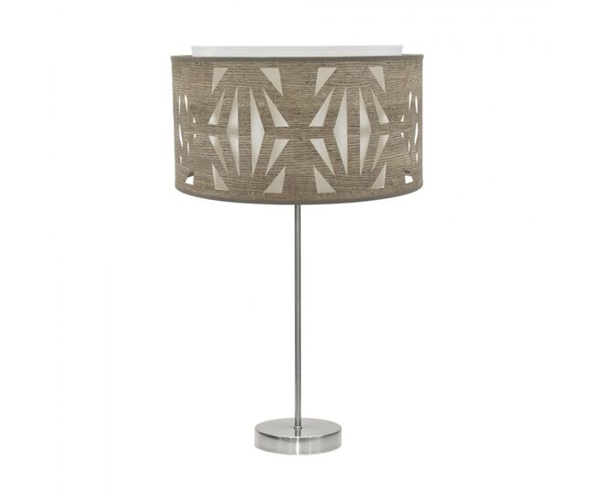 Lampara sobremesa metal color niquel serie katerina 30cm
