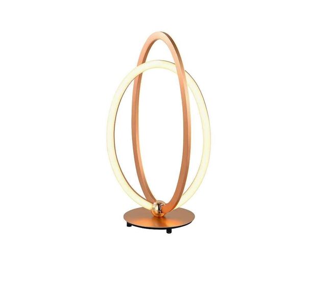 Lampara sobremesa aluminio color dorado serie 21cm