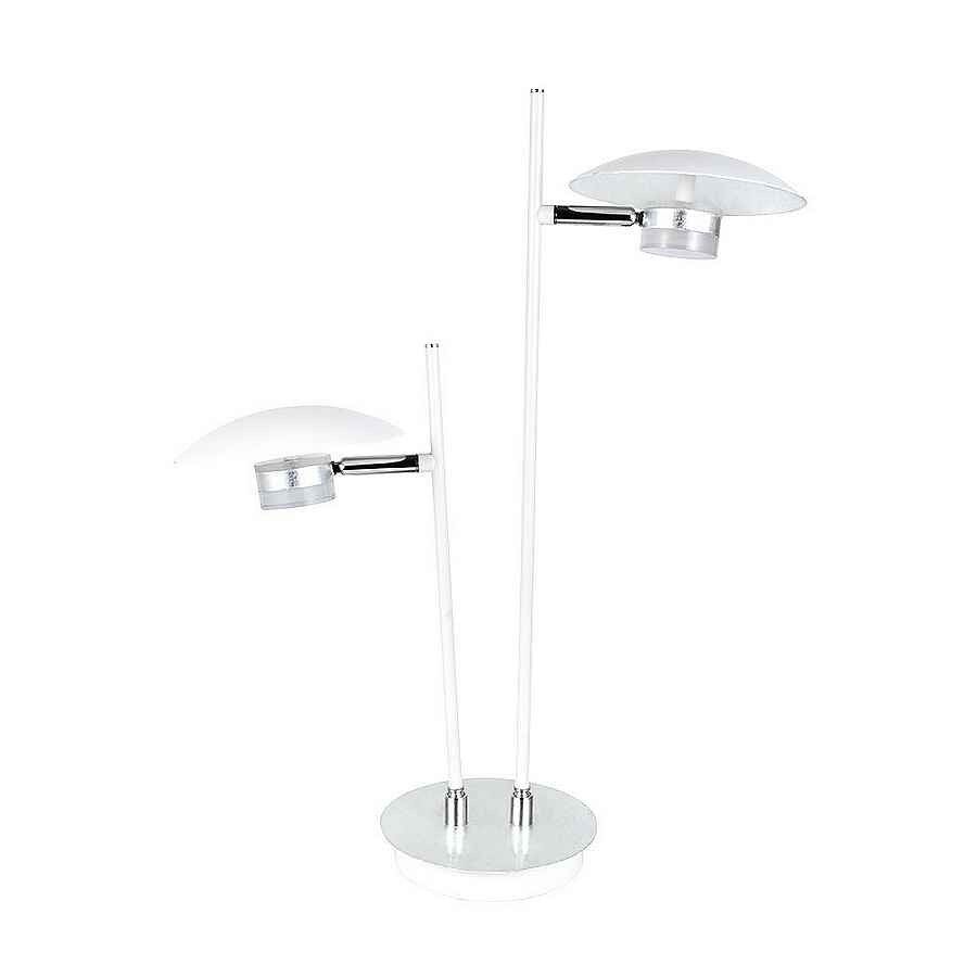 Lampara sobremesa metal color blanco serie ciudad del cabo 32cm