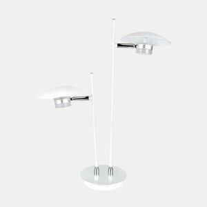 candeeiro de mesa metálico cor branca série cape town 32cm