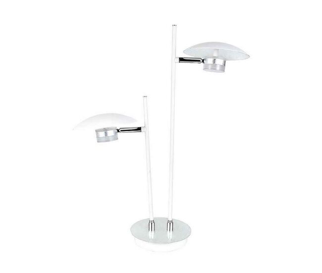Lampara sobremesa metal color blanco serie ciudad del cabo 32cm