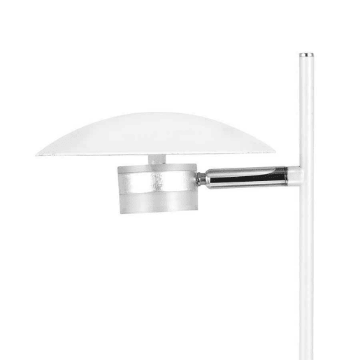 candeeiro de mesa metálico cor branca série cape town 32cm