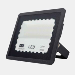 Projector de alumínio preto série zircon 12,5cm