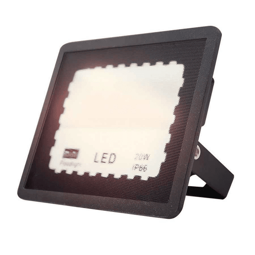 Projector de alumínio preto série zircon 12,5cm