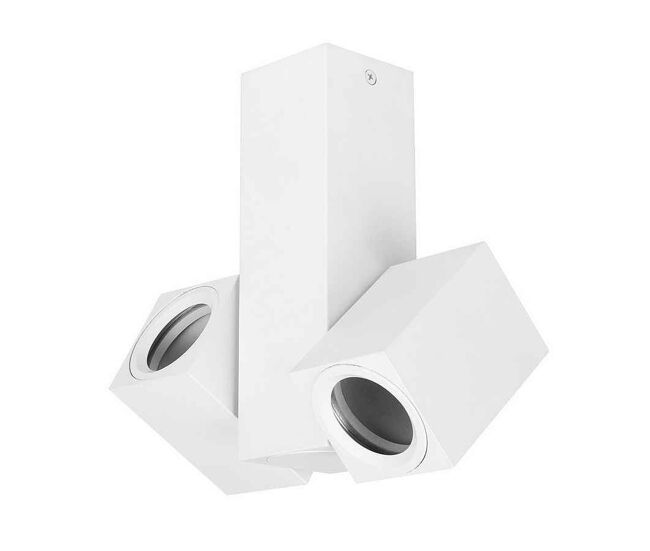 Foco aluminio color blanco serie nerja 19cm