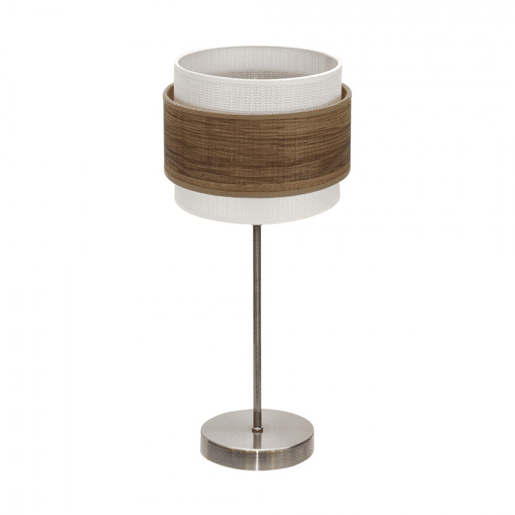 candeeiro de mesa em metal dourado série myriam 18cm