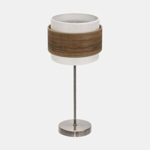 candeeiro de mesa em metal dourado série myriam 18cm