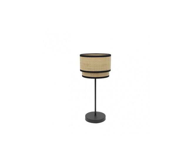 Lampara sobremesa metal color negro serie roque 18cm