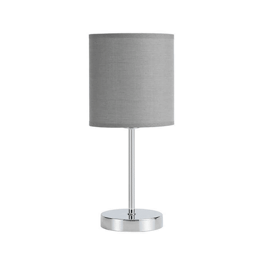 candeeiro de mesa em metal cinzento série chanza 16cm