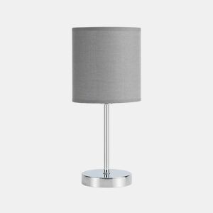 candeeiro de mesa em metal cinzento série chanza 16cm