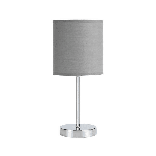 candeeiro de mesa em metal cinzento série chanza 16cm