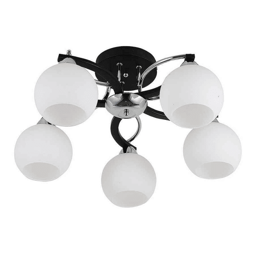 candeeiro de tecto metálico preto série pissis 53cm