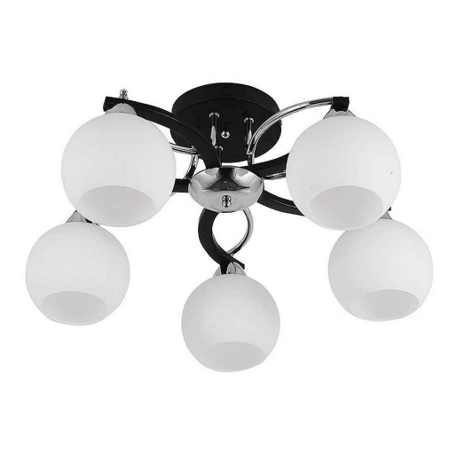 candeeiro de tecto metálico preto série pissis 53cm