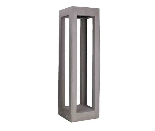 Aplique de exterior cemento color gris serie box 20cm
