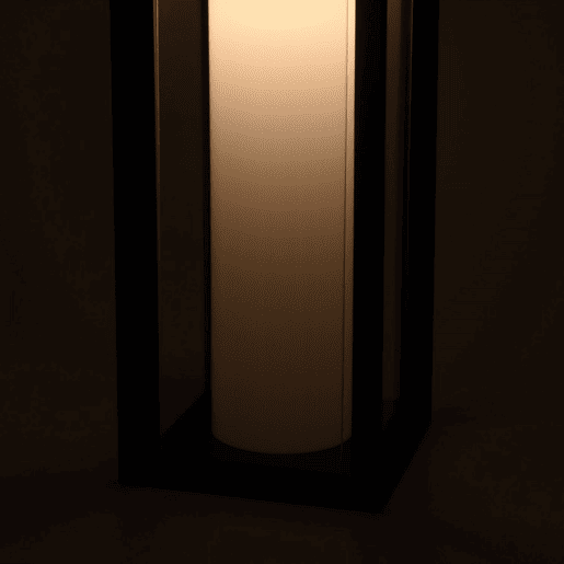 candeeiro de mesa cor preta série metal kayla 16cm