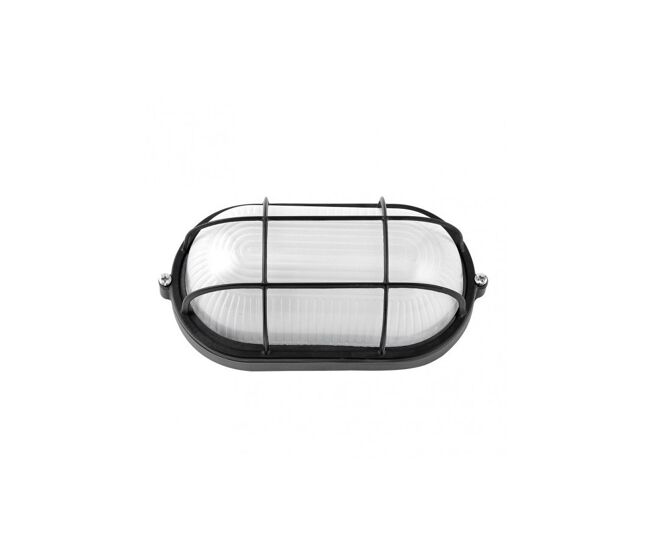 Aplique de exterior aluminio color negro serie apus 27.5cm