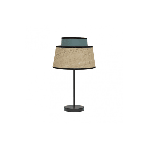 candeeiro de mesa de metal cor preta série jia 20cm