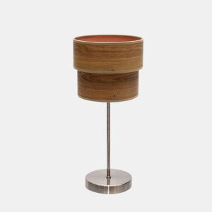 candeeiro de mesa em metal dourado série smile 18cm