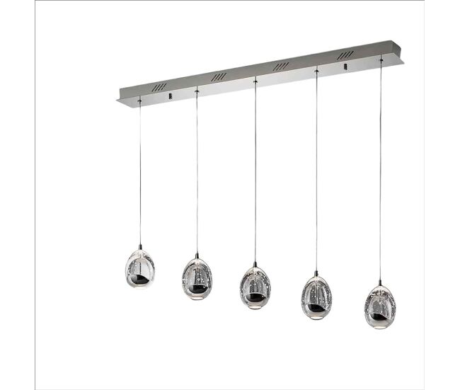 Lampara de techo metal color cromo serie cm