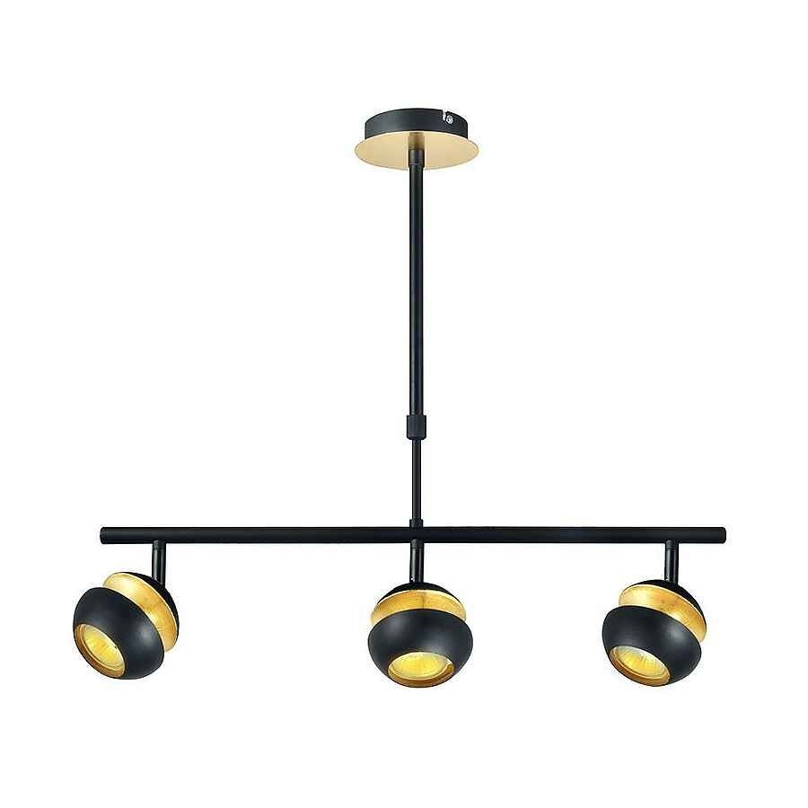 Lampara de techo metal color negro serie beethoven 56.5cm