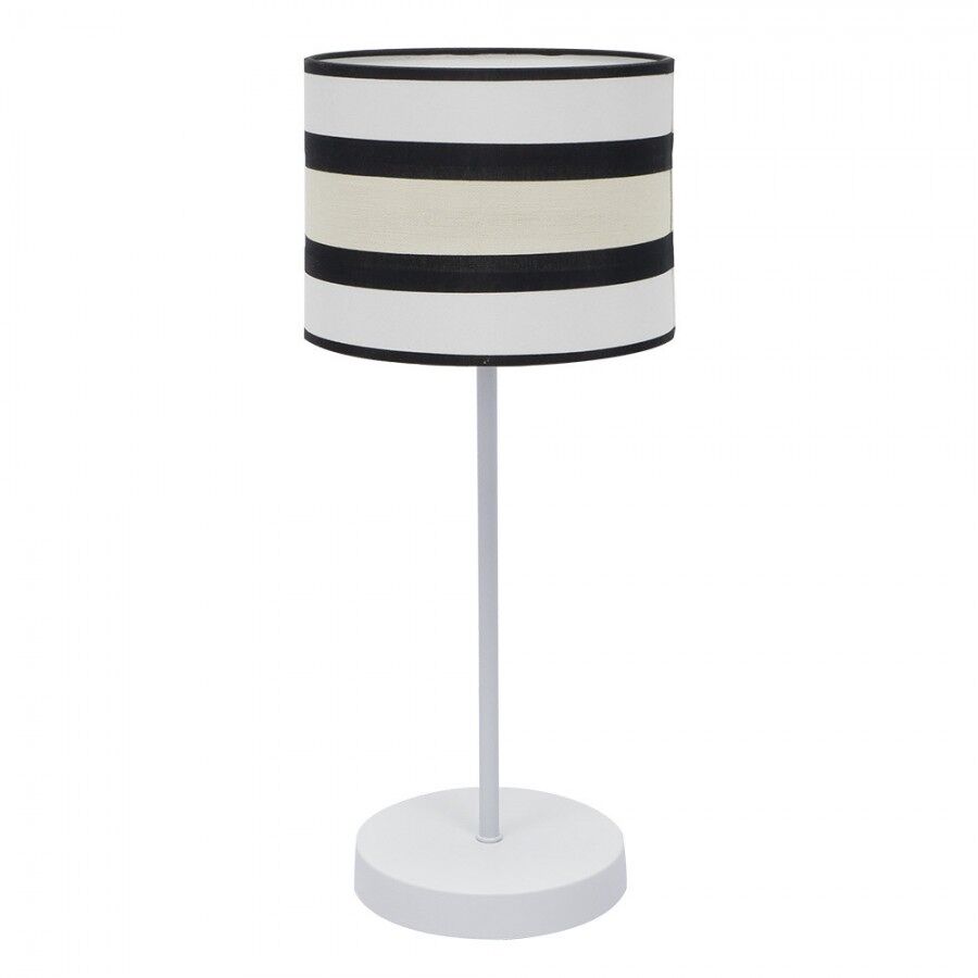 Lampara sobremesa metal color blanco serie karla 25cm