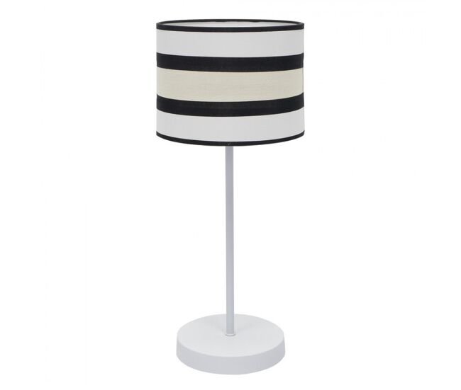 Lampara sobremesa metal color blanco serie karla 25cm